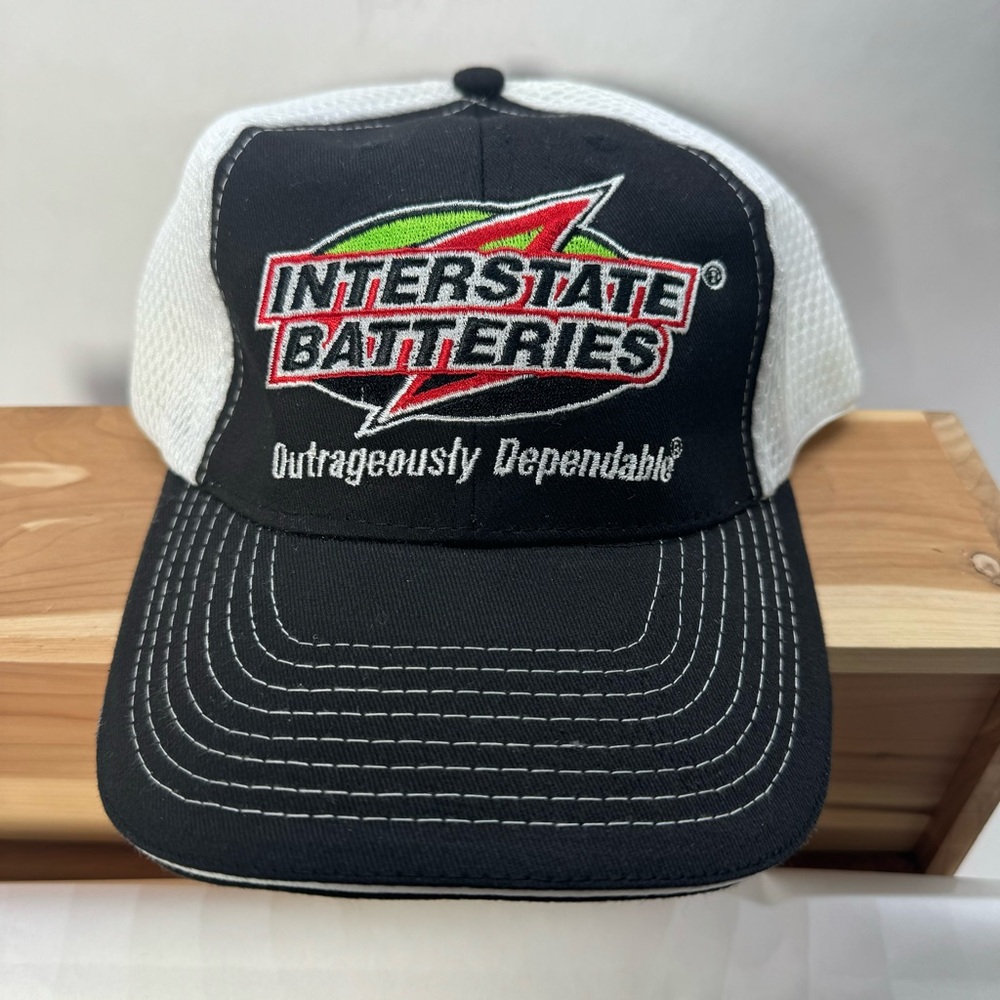 INTERSTATE BATTERIES Nascar Racing Adjustable Hat Black/White
